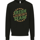 Irish Drinking Team Funny St. Patricks Day Mens Sweatshirt Jumper Black