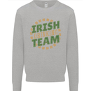 Irish Drinking Team Funny St. Patricks Day Mens Sweatshirt Jumper Sports Grey