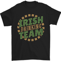 Irish Drinking Team Funny St. Patricks Day Mens T-Shirt Cotton Gildan Black