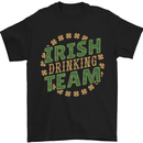 Irish Drinking Team Funny St. Patricks Day Mens T-Shirt Cotton Gildan Black