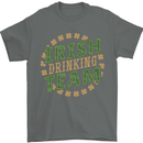 Irish Drinking Team Funny St. Patricks Day Mens T-Shirt Cotton Gildan Charcoal