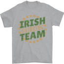 Irish Drinking Team Funny St. Patricks Day Mens T-Shirt Cotton Gildan Sports Grey