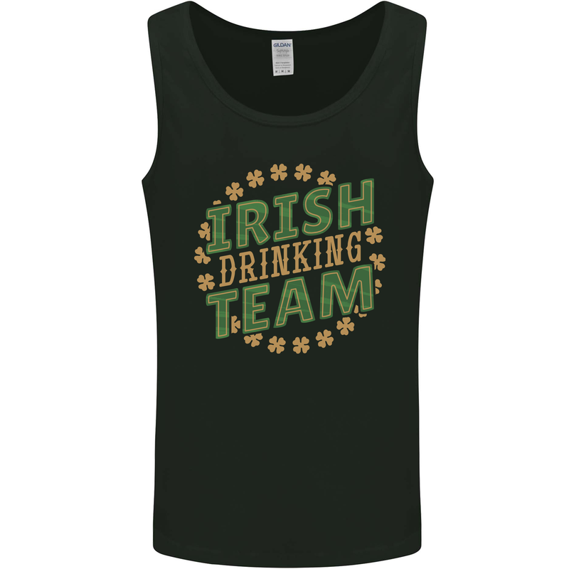 Irish Drinking Team Funny St. Patricks Day Mens Vest Tank Top Black