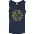 Irish Drinking Team Funny St. Patricks Day Mens Vest Tank Top Navy Blue