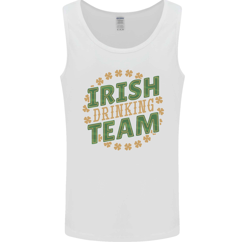 Irish Drinking Team Funny St. Patricks Day Mens Vest Tank Top White