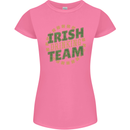 Irish Drinking Team Funny St. Patricks Day Womens Petite Cut T-Shirt Azalea