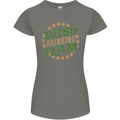 Irish Drinking Team Funny St. Patricks Day Womens Petite Cut T-Shirt Charcoal