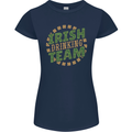 Irish Drinking Team Funny St. Patricks Day Womens Petite Cut T-Shirt Navy Blue
