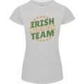 Irish Drinking Team Funny St. Patricks Day Womens Petite Cut T-Shirt Sports Grey