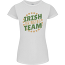 Irish Drinking Team Funny St. Patricks Day Womens Petite Cut T-Shirt White