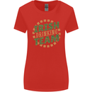 Irish Drinking Team Funny St. Patricks Day Womens Wider Cut T-Shirt Red