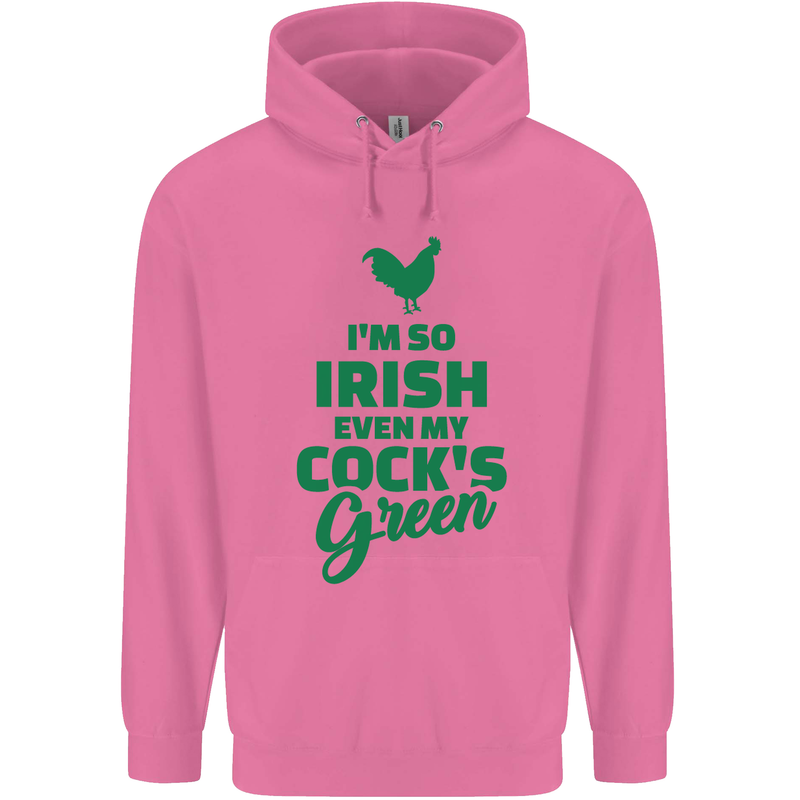 Irish Even My Cock's Green St Patricks Day Mens 80% Cotton Hoodie Azelea