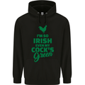 Irish Even My Cock's Green St Patricks Day Mens 80% Cotton Hoodie Black