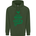 Irish Even My Cock's Green St Patricks Day Mens 80% Cotton Hoodie Forest Green