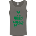 Irish Even My Cock's Green St Patricks Day Mens Vest Tank Top Charcoal