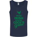 Irish Even My Cock's Green St Patricks Day Mens Vest Tank Top Navy Blue