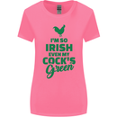Irish Even My Cock's Green St Patricks Day Womens Wider Cut T-Shirt Azalea