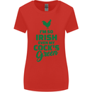 Irish Even My Cock's Green St Patricks Day Womens Wider Cut T-Shirt Red