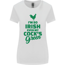 Irish Even My Cock's Green St Patricks Day Womens Wider Cut T-Shirt White