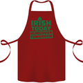 Irish Hungover Tomorrow St. Patrick's Day Cotton Apron 100% Organic Maroon