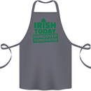 Irish Hungover Tomorrow St. Patrick's Day Cotton Apron 100% Organic Steel