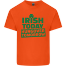 Irish Hungover Tomorrow St. Patrick's Day Kids T-Shirt Childrens Orange
