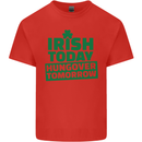 Irish Hungover Tomorrow St. Patrick's Day Kids T-Shirt Childrens Red