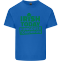 Irish Hungover Tomorrow St. Patrick's Day Kids T-Shirt Childrens Royal Blue