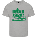 Irish Hungover Tomorrow St. Patrick's Day Kids T-Shirt Childrens Sports Grey