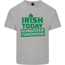 Irish Hungover Tomorrow St. Patrick's Day Kids T-Shirt Childrens Sports Grey