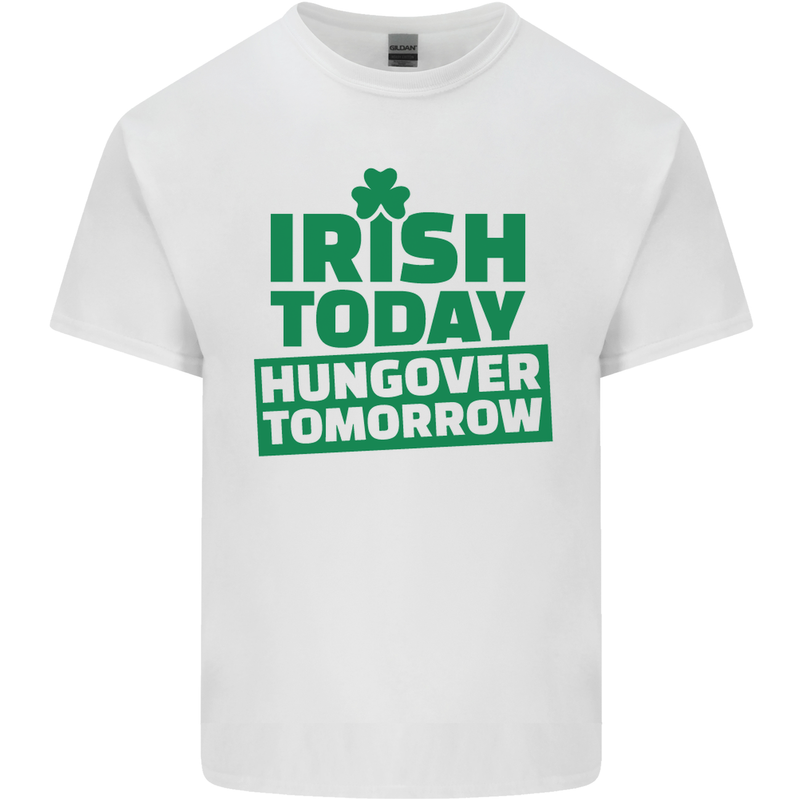Irish Hungover Tomorrow St. Patrick's Day Kids T-Shirt Childrens White