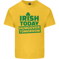 Irish Hungover Tomorrow St. Patrick's Day Kids T-Shirt Childrens Yellow