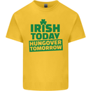 Irish Hungover Tomorrow St. Patrick's Day Kids T-Shirt Childrens Yellow