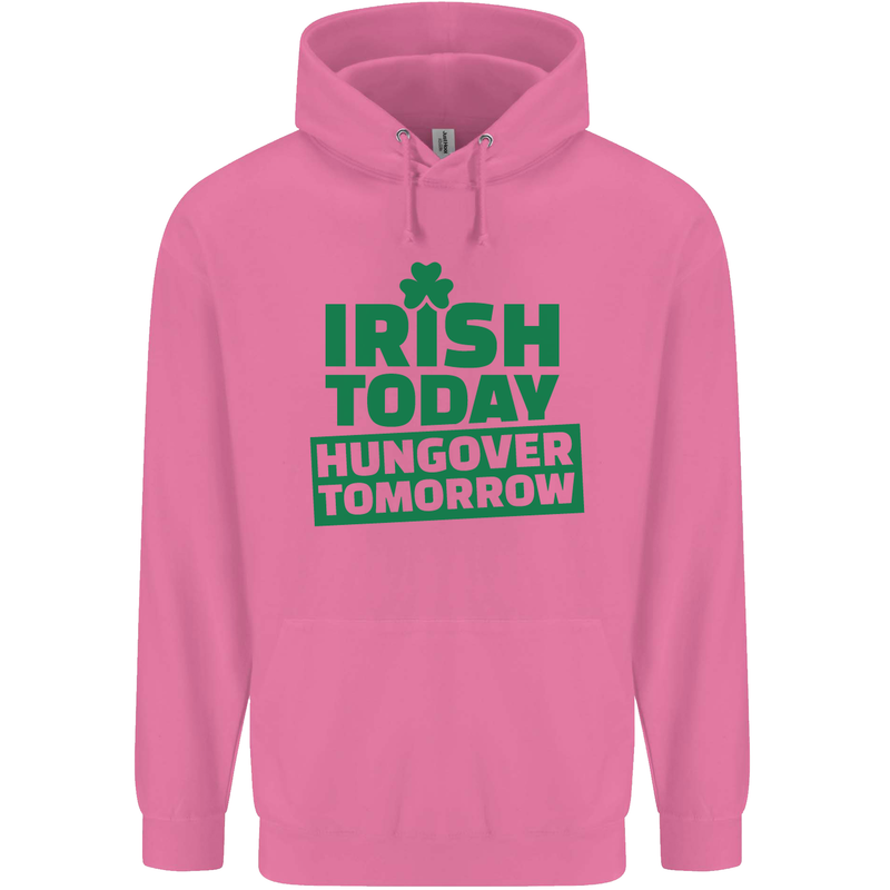 Irish Hungover Tomorrow St. Patrick's Day Mens 80% Cotton Hoodie Azelea