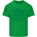 Irish Hungover Tomorrow St. Patrick's Day Mens Cotton T-Shirt Tee Top Irish Green