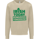 Irish Hungover Tomorrow St. Patrick's Day Mens Sweatshirt Jumper Sand