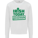 Irish Hungover Tomorrow St. Patrick's Day Mens Sweatshirt Jumper White