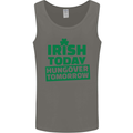 Irish Hungover Tomorrow St. Patrick's Day Mens Vest Tank Top Charcoal