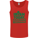 Irish Hungover Tomorrow St. Patrick's Day Mens Vest Tank Top Red