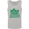 Irish Hungover Tomorrow St. Patrick's Day Mens Vest Tank Top Sports Grey