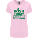 Irish Hungover Tomorrow St. Patrick's Day Womens Wider Cut T-Shirt Light Pink