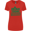 Irish Hungover Tomorrow St. Patrick's Day Womens Wider Cut T-Shirt Red