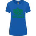 Irish Hungover Tomorrow St. Patrick's Day Womens Wider Cut T-Shirt Royal Blue