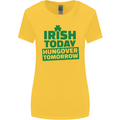 Irish Hungover Tomorrow St. Patrick's Day Womens Wider Cut T-Shirt Yellow