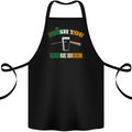 Irish You Were Beer St. Patrick's Day Beer Cotton Apron 100% Organic Black