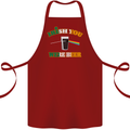 Irish You Were Beer St. Patrick's Day Beer Cotton Apron 100% Organic Maroon