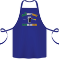 Irish You Were Beer St. Patrick's Day Beer Cotton Apron 100% Organic Royal Blue