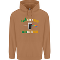 Irish You Were Beer St. Patrick's Day Beer Mens 80% Cotton Hoodie Caramel Latte