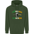 Irish You Were Beer St. Patrick's Day Beer Mens 80% Cotton Hoodie Forest Green