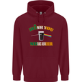 Irish You Were Beer St. Patrick's Day Beer Mens 80% Cotton Hoodie Maroon
